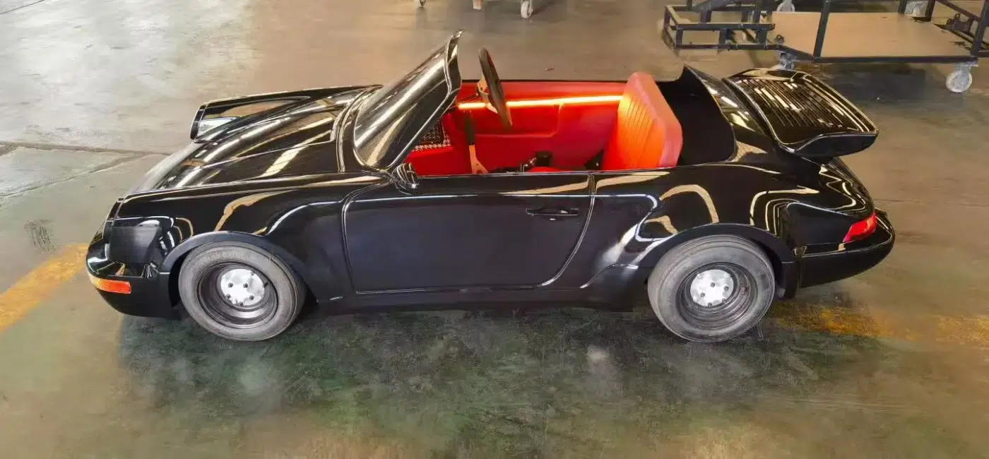964-Inspired Retro Go-Karts — two-seat image for commercial closed-venue electric go-kart buyers