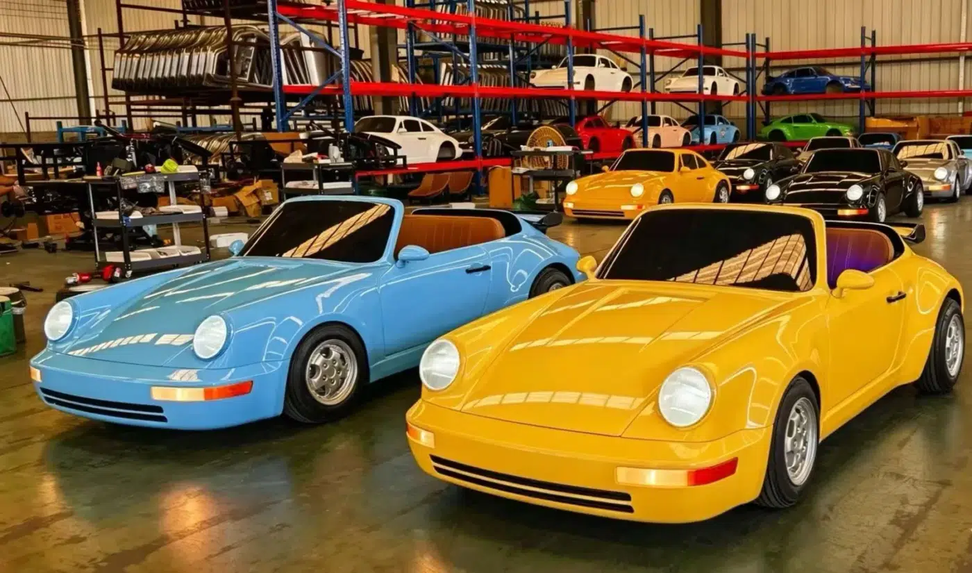 964-Inspired Retro Go-Karts — two-seat image for commercial closed-venue electric go-kart buyers