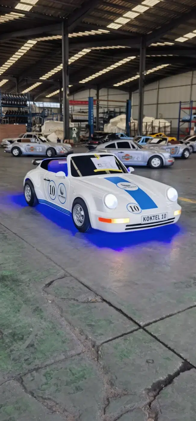 964-Inspired Retro Go-Karts — two-seat image for commercial closed-venue electric go-kart buyers