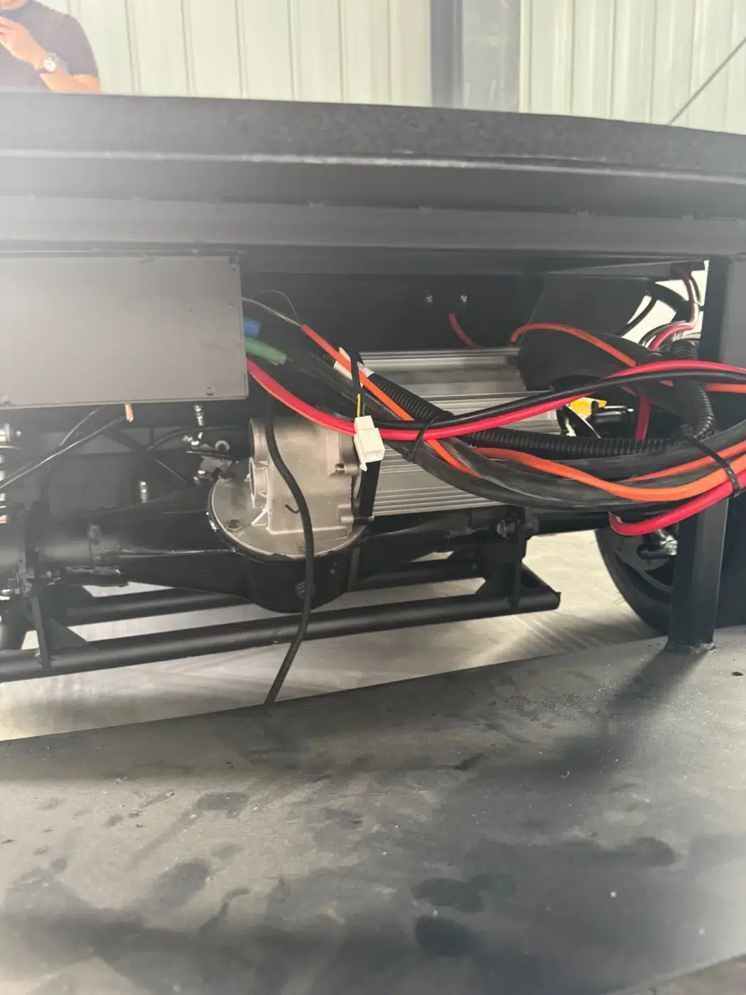 Go-kart body shell detail, alternate view component photograph for electric go-karts; exact model compatibility to be confirmed