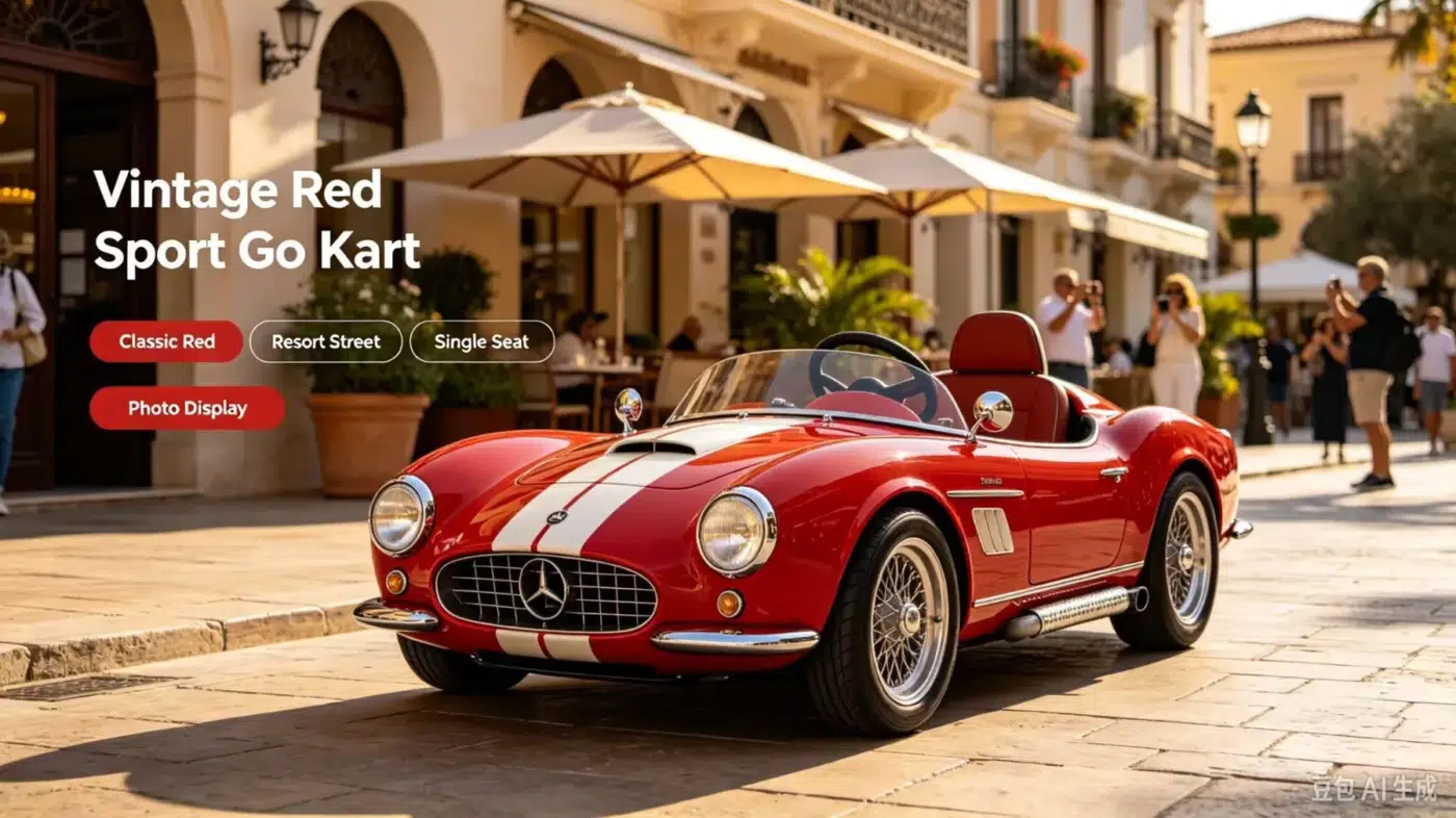 Vintage Red Sport Style illustrative design concept