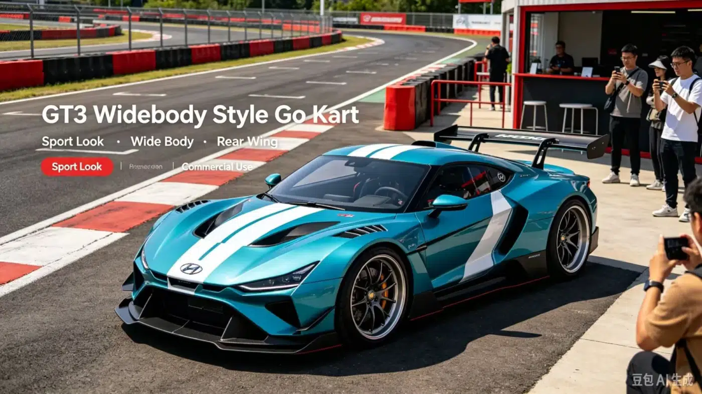 GT3 widebody-style go-kart concept reference image