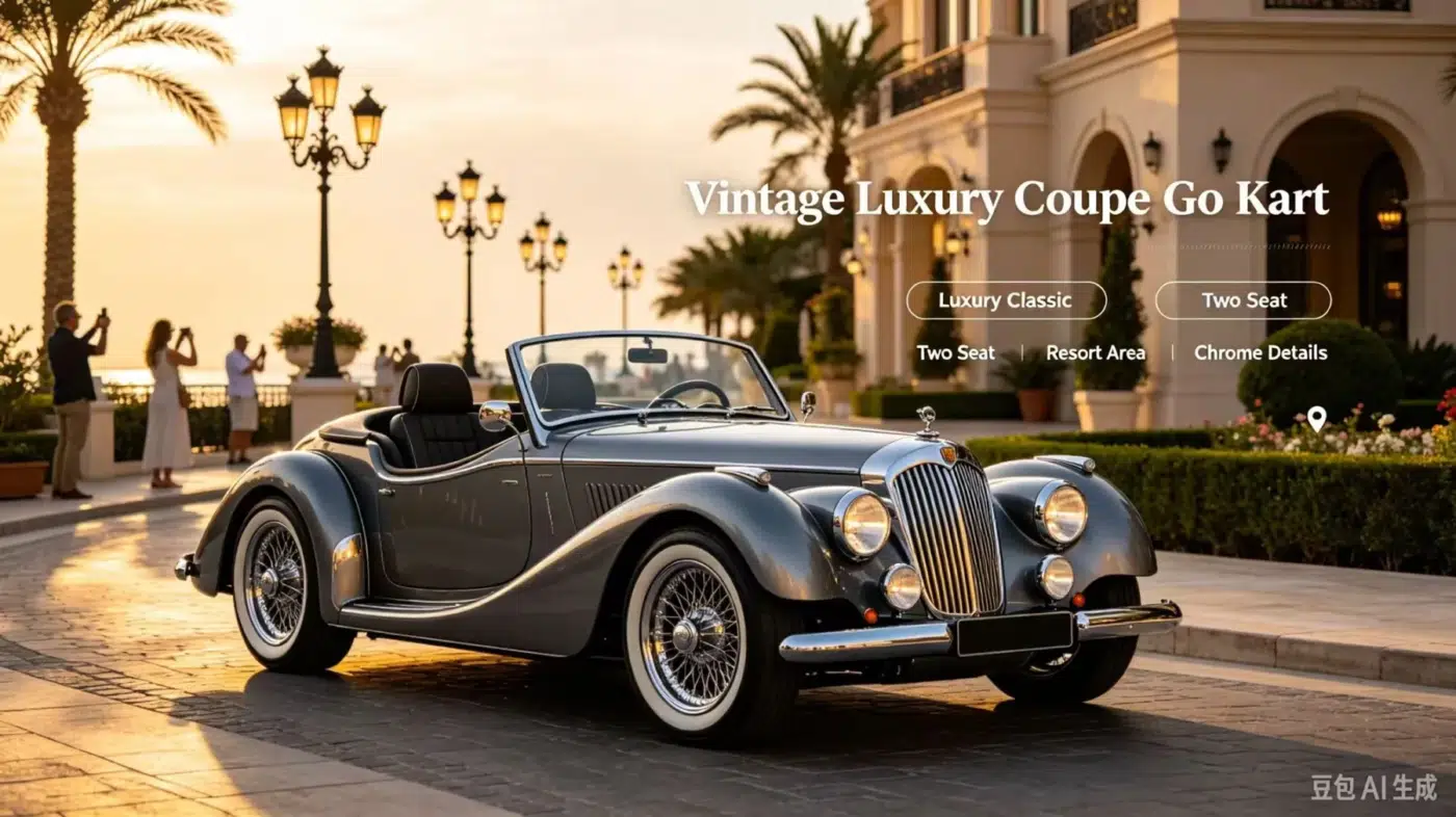 Vintage Luxury Coupe Style illustrative design concept