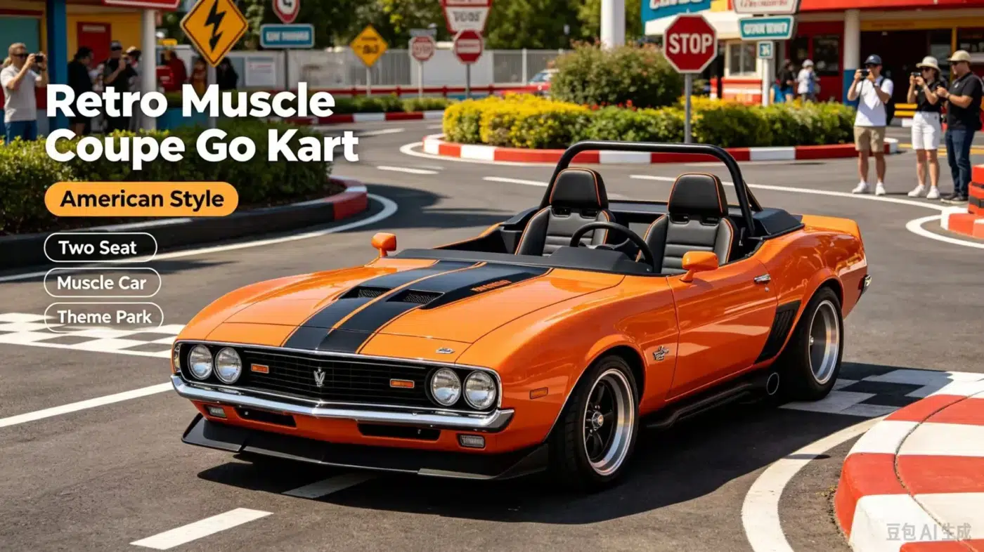 Retro Muscle Coupe Style illustrative design concept