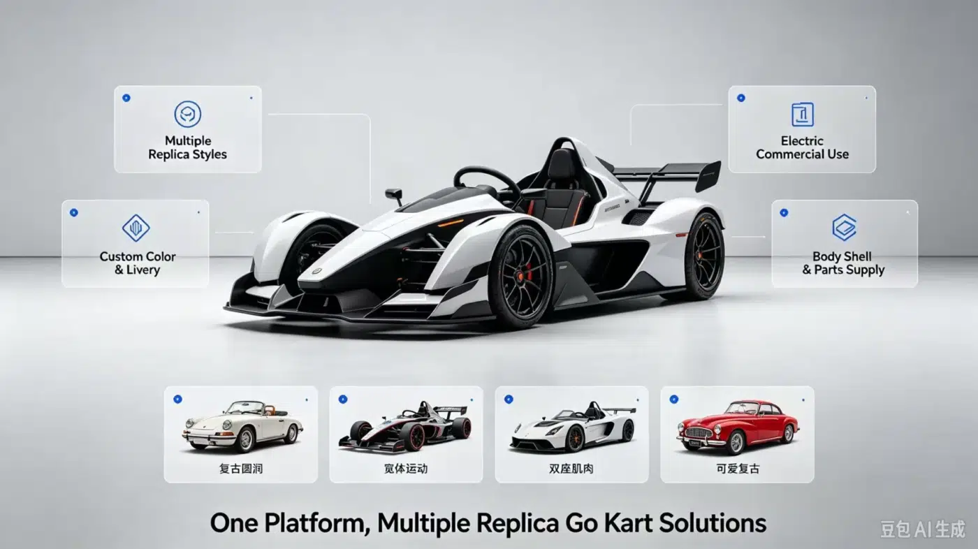 Multiple replica go-kart solutions concept reference image