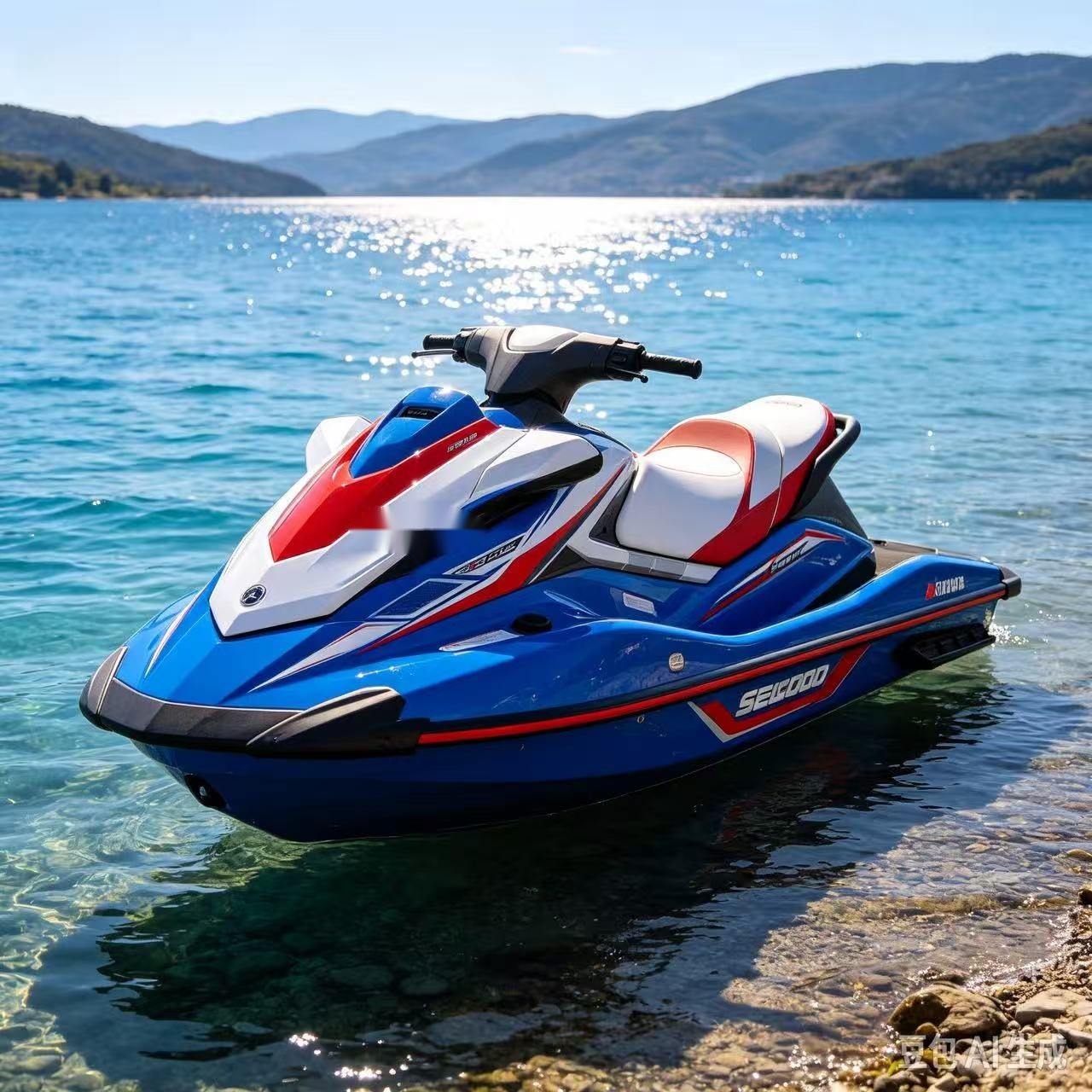 Personal Watercraft / Water Motorcycles product image: blue white personal watercraft